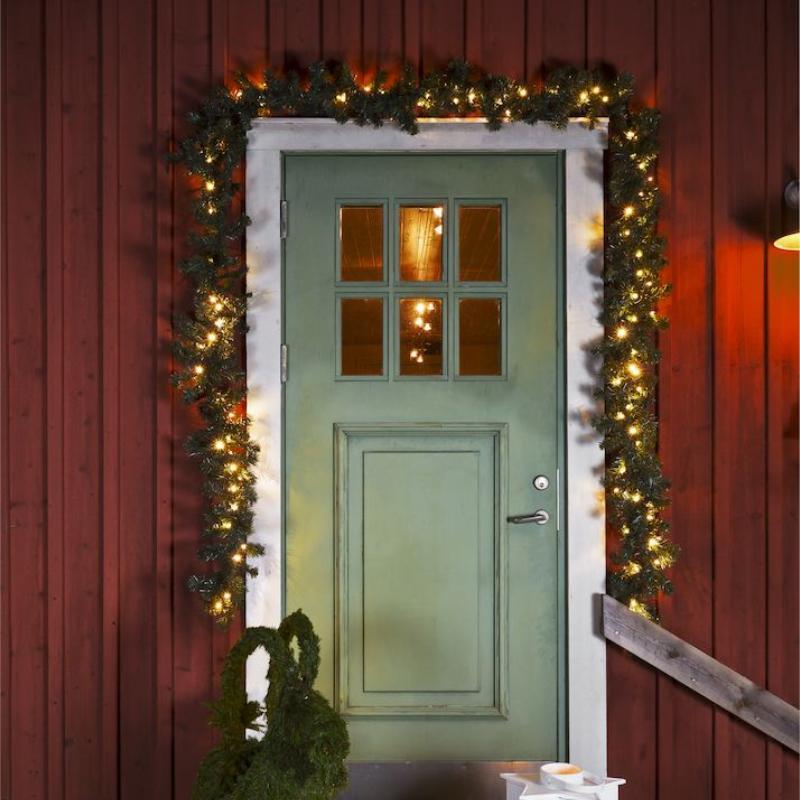Kerstdecoratie buiten Afbeelding