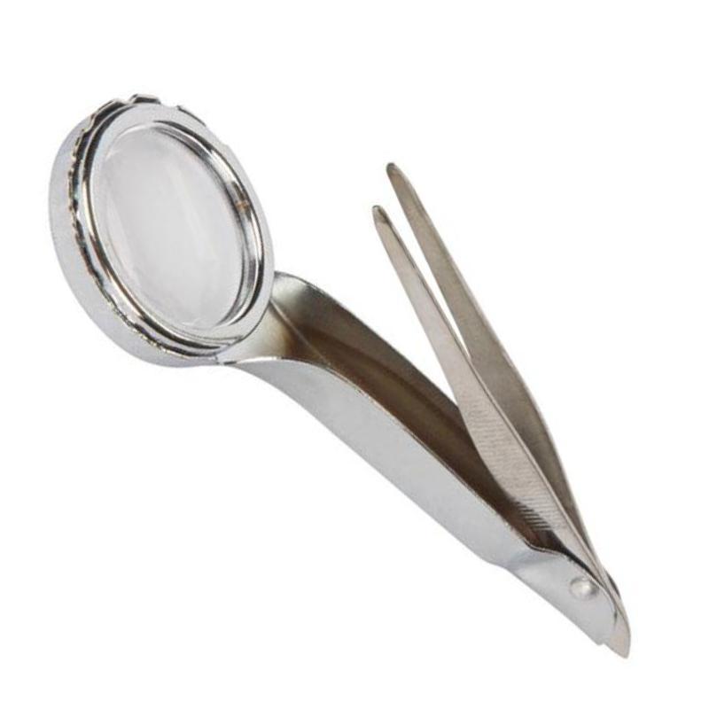 Pincet met vergrootglas Afbeelding