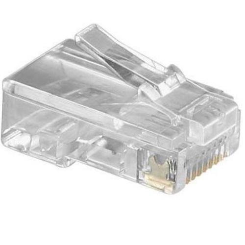 Cat 5e modulaire RJ45 stekker 10x - platte kabel