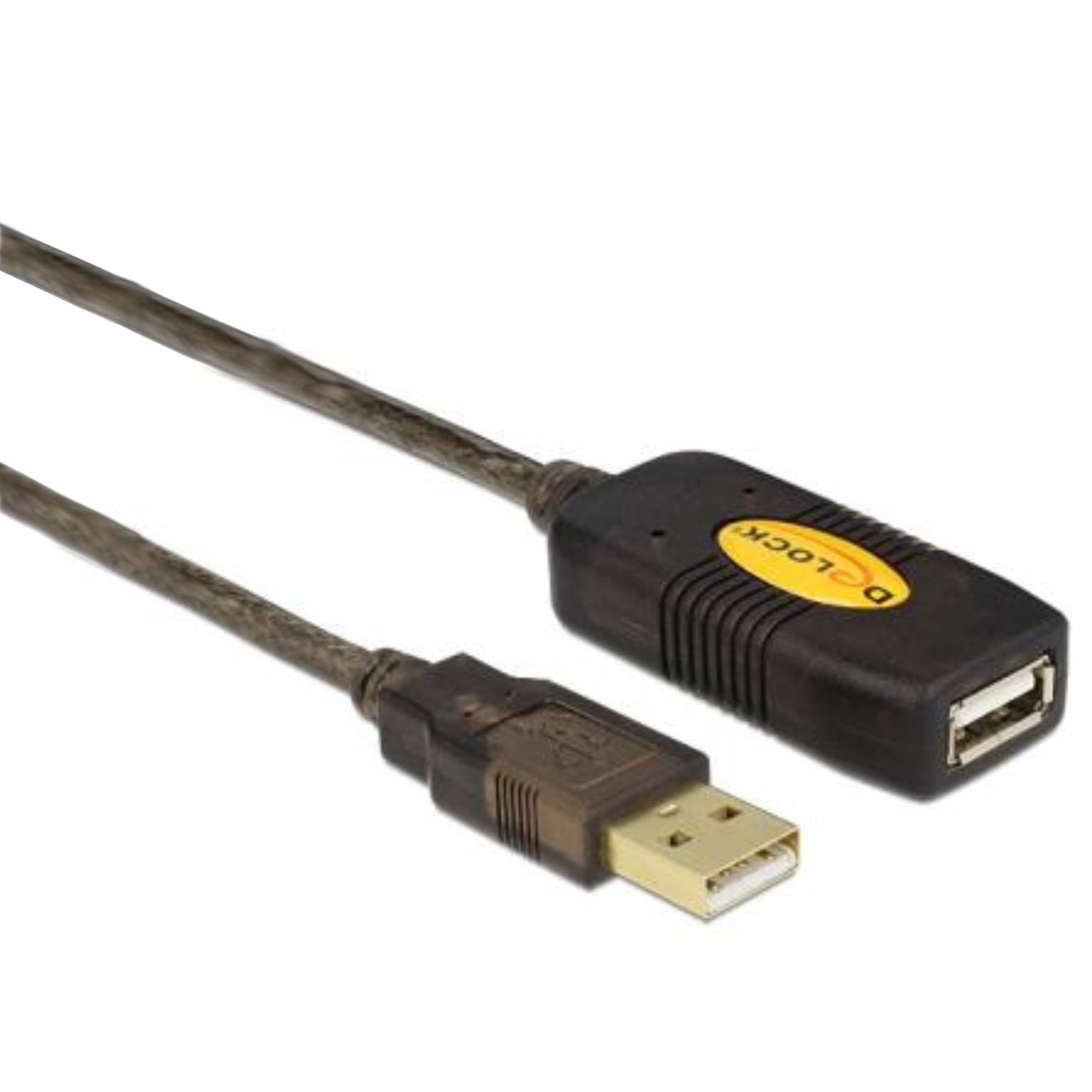 Image of USB verlengkabel met versterker - 5 meter - Delock