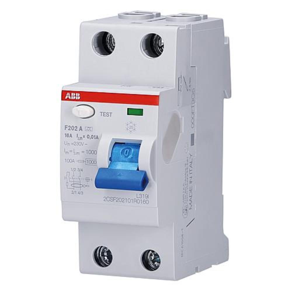 Image of F202A-16/0,01 - Residual current breaker 2-p 16/0,01A F202A-16/0,01