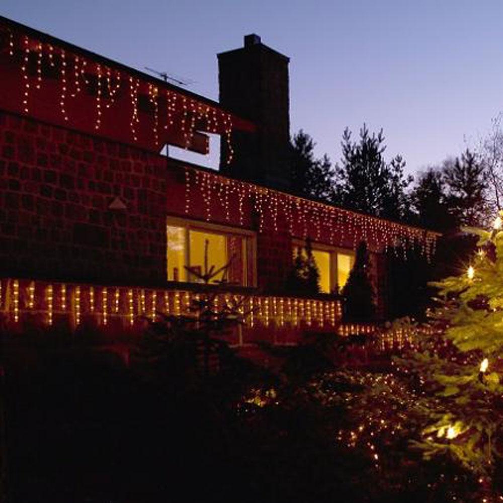 Lichtgordijn - kerstverlichting buiten en binnen - 180 lampjes - 5 meter - warm wit