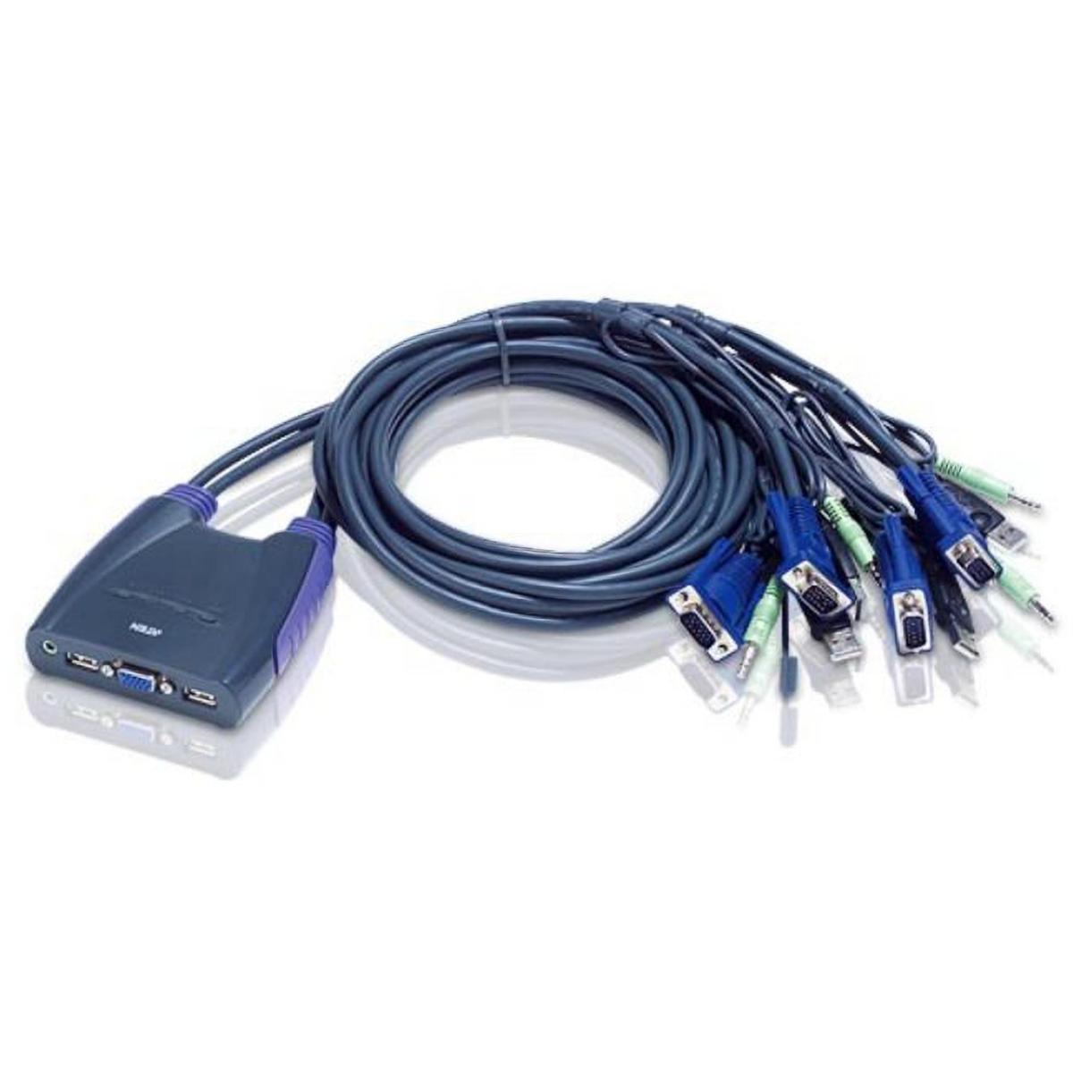 Image of 4-Poorts USB VGA KVM Schakelaar Met Audio - Aten - Aten