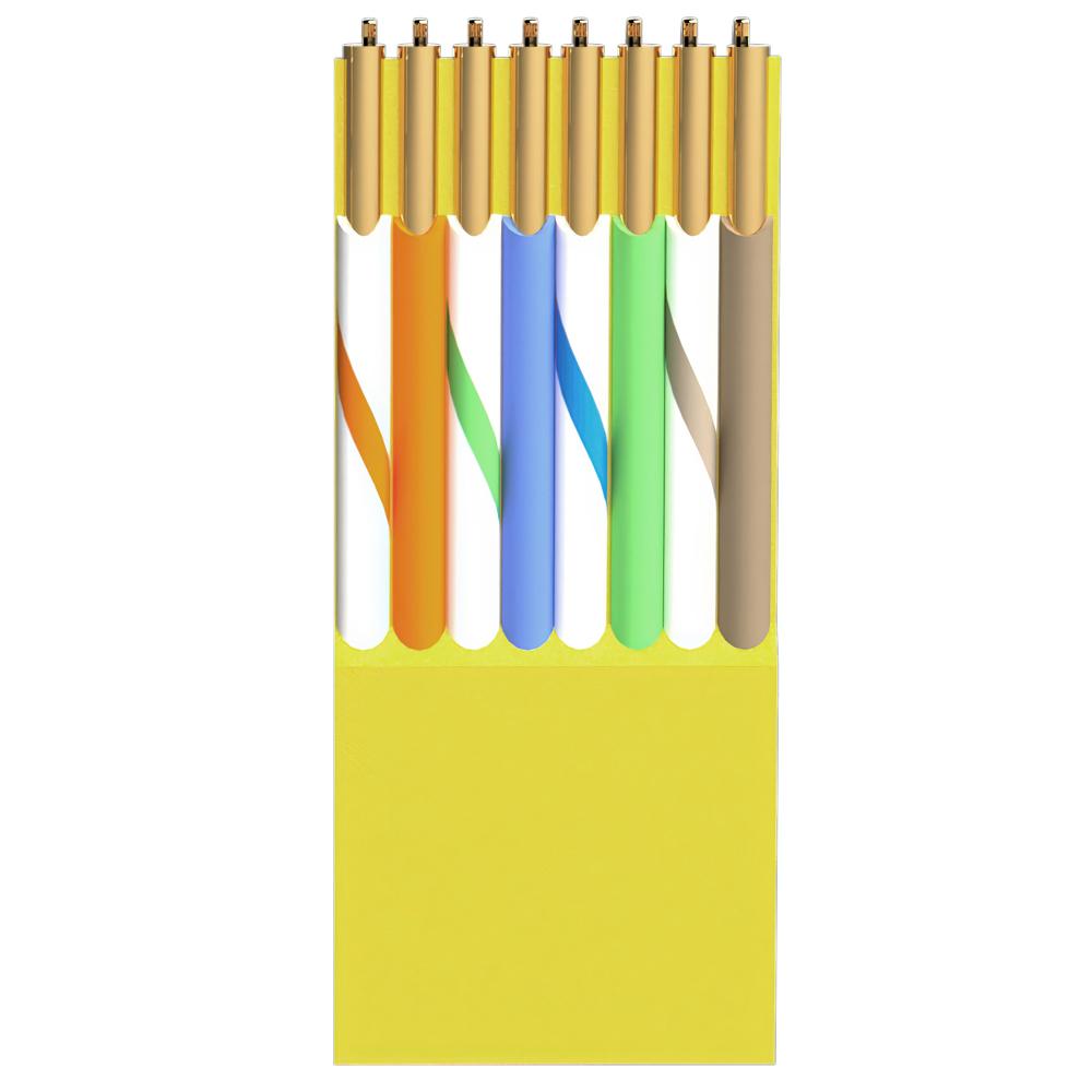 U/UTP Cat 5e - 50 meter - Geel - Allteq