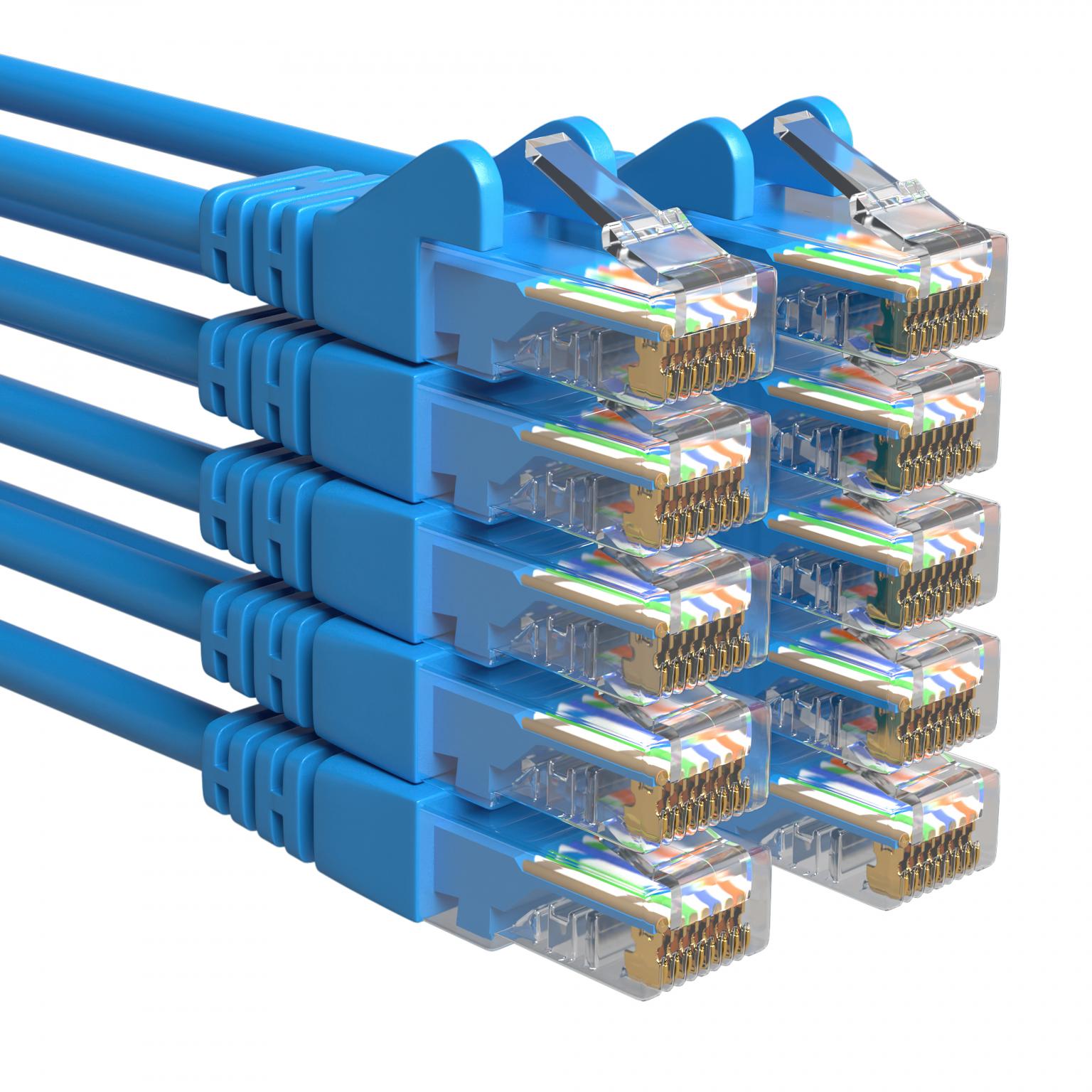 U/UTP Cat 5e - 1 meter - Blauw - Allteq