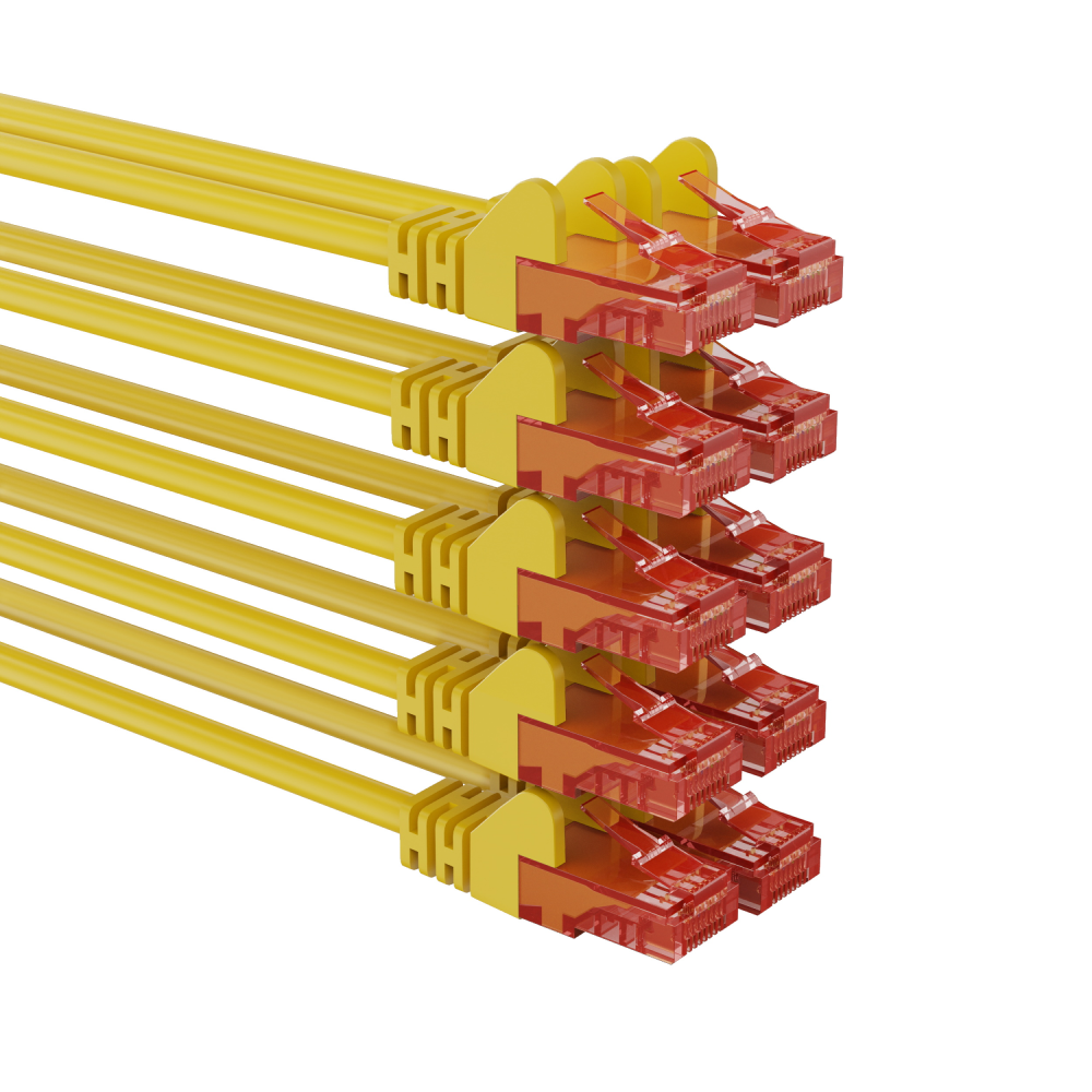 U/UTP Cat 6 - 20 meter - Geel - Allteq