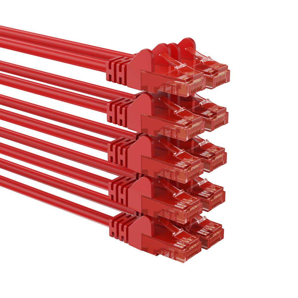 U/UTP Cat 6 - 20 meter - Rood - Allteq