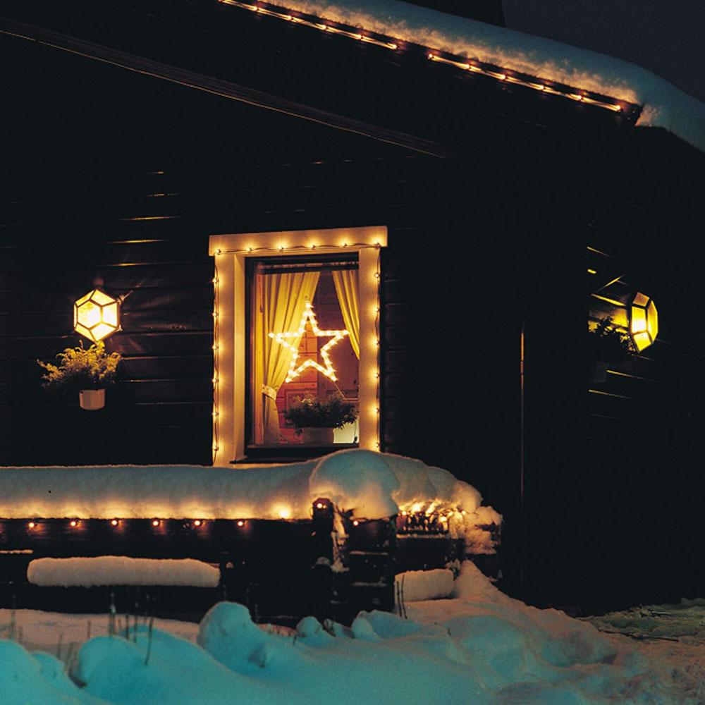 Led kerstster - buiten en binnen - 35 lampjes - 47 x 50 centimeter - warm wit