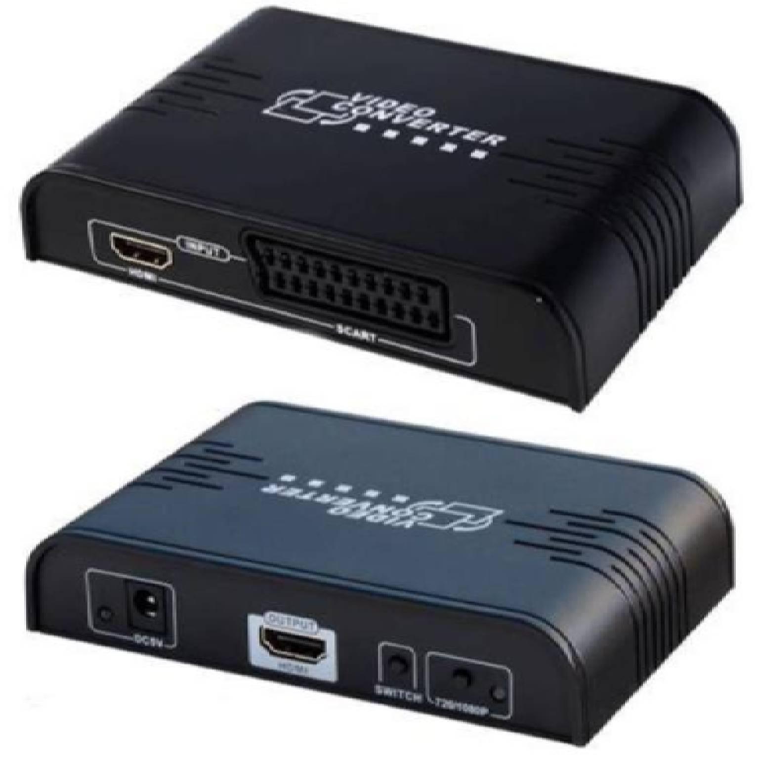 SCART naar HDMI omvormer en Schakelaar - 1080P