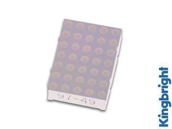 DOT MATRIX DISPLAY 30 mm gemeenschappelijke ANODE HYPER rood - Kingbright