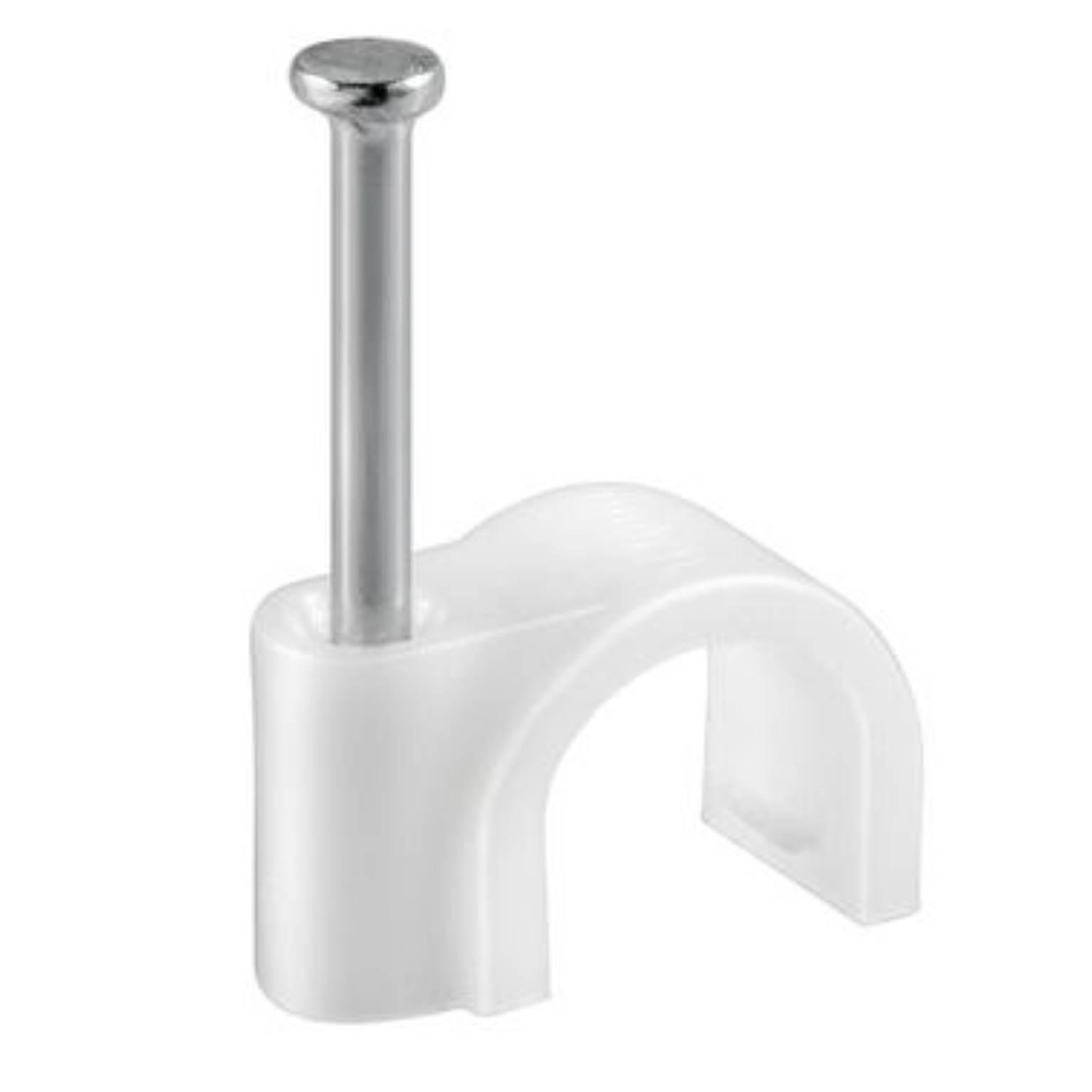 Image of Ronde kabelclip - Witte kabelclip - HQ Products