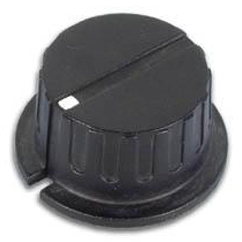 Image of Knop (zwart Met Witte Punt 35.7mm/6mm)