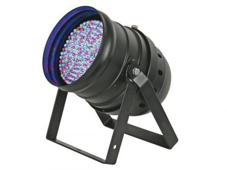 Image of PAR56 LED SPOT - KORT TYPE - ZWART - DUBBELE BEUGEL - 108 x 10mm LEDS