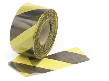 GEEL/ZWART SIGNALISATIELINT - 500m - Perel