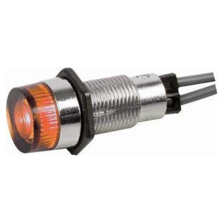 Image of Ronde Signaallamp 13mm 220v Oranje