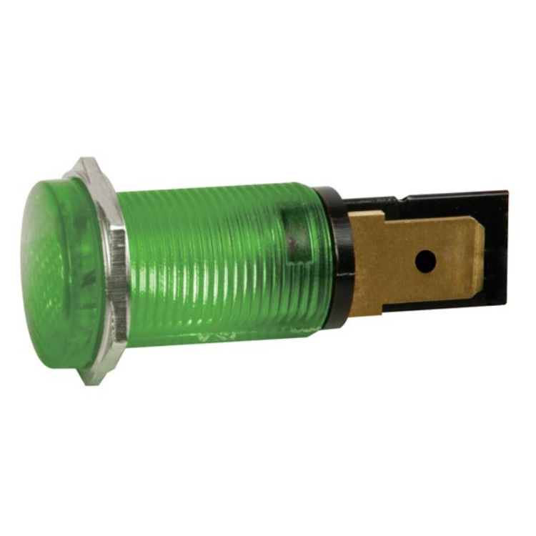 RONDE SIGNAALLAMP 14mm 12V GROEN - HQ Products