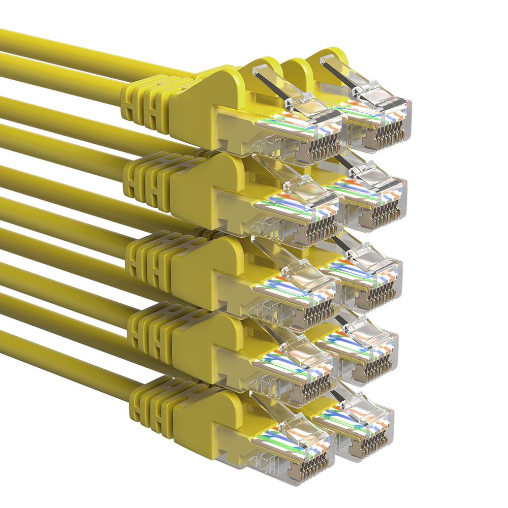 U/UTP Cat 5e - 0.5 meter - Geel - Allteq