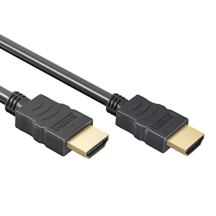 HDMI Kabel - Gold Plated - High Speed - 10.2 Gbps - Full HD 1080p - 3D - 4K@30 Hz - ARC - Zwart