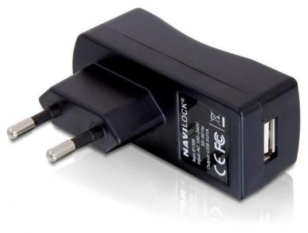 Image of Adapter USB AC 110-230V > 1xUSB Navilock - Delock