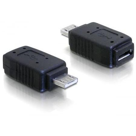 Image of DeLOCK Adapter USB micro-A+B female to USB micro A-male