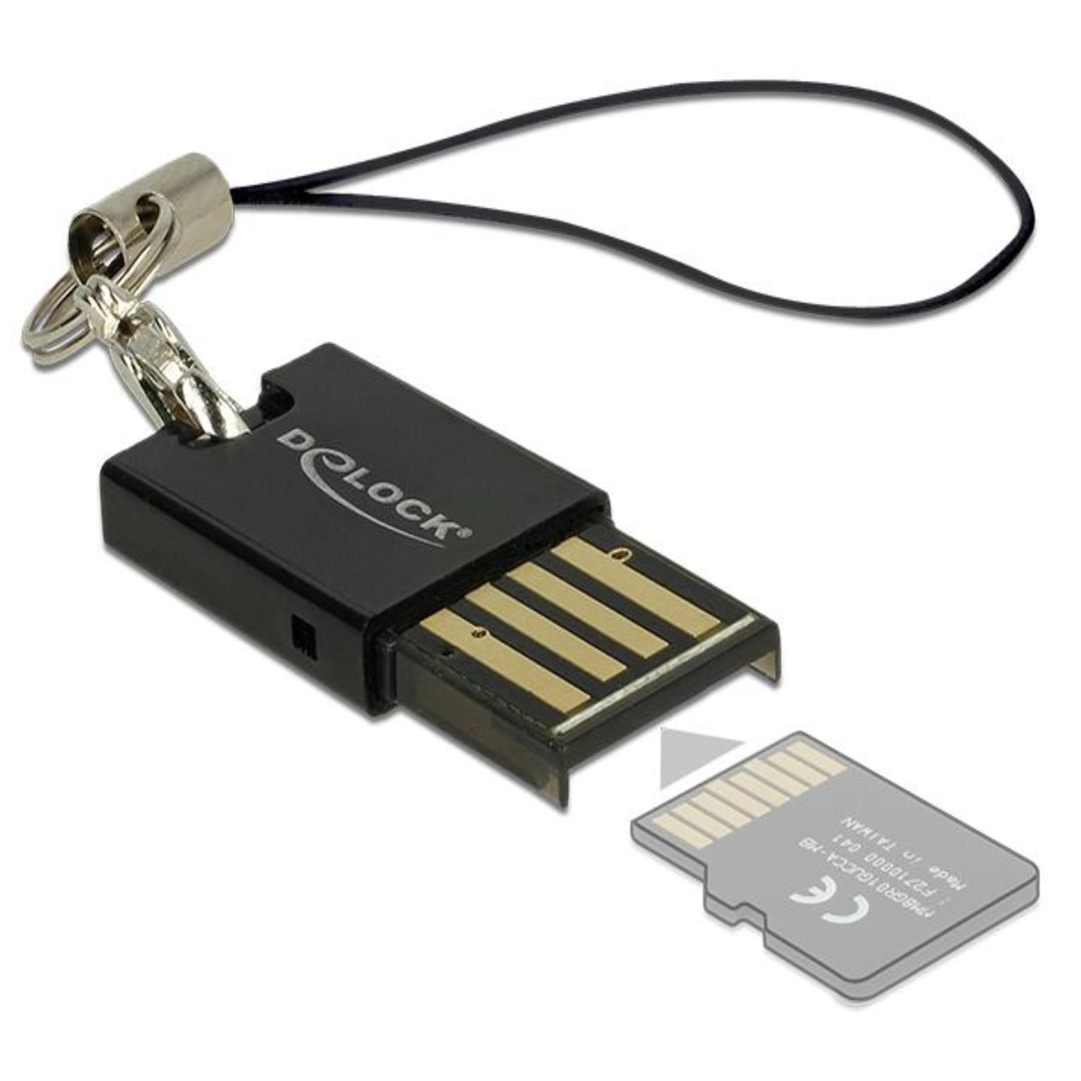 Image of Card Reader-USB2.0 single slot micro SD - Delock
