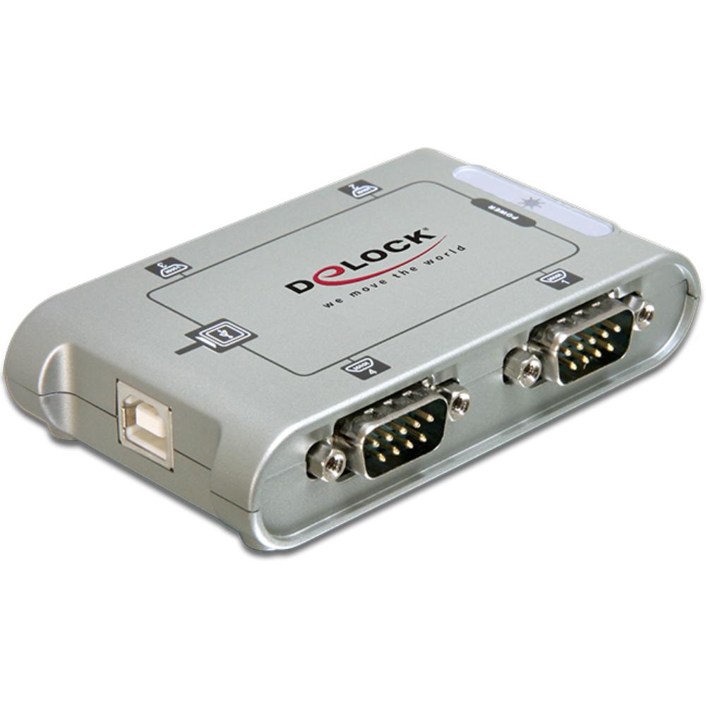 Image of DeLOCK 4 Port USB 2.0 Serial Hub