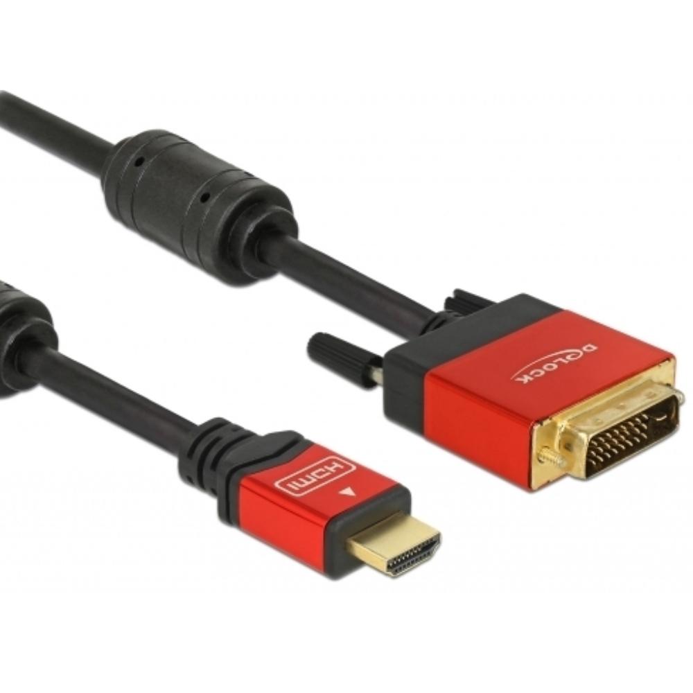 Image of DeLOCK HDMI - DVI Cable 1.8m male / male