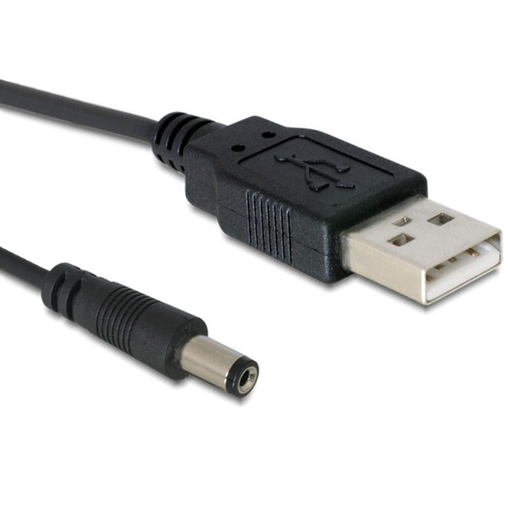 Usb power kabel - 5.5mm x 2.1mm - Delock