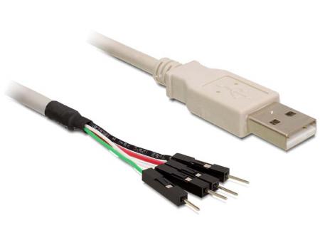 Image of Kabel USB 2.0 Adapterkabel ST-A ->Pfost. - Delock
