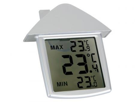 Image of Transparante Raamthermometer Met Min- En Maxaanduiding