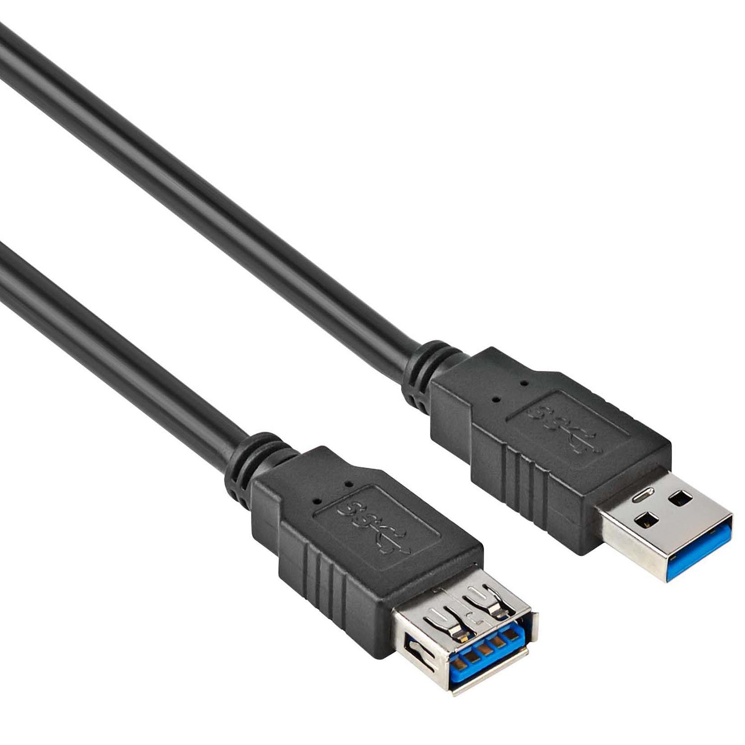Image of USB 3.0 verlengkabel - 1.8 meter - Zwart - Goobay