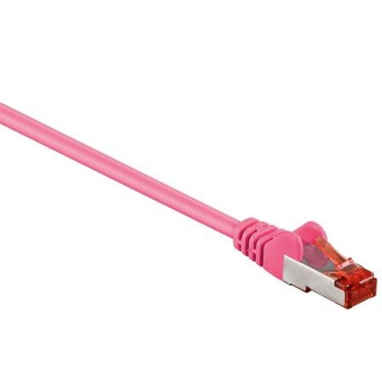 Image of S-FTP Kabel - 3 meter - Roze - Goobay