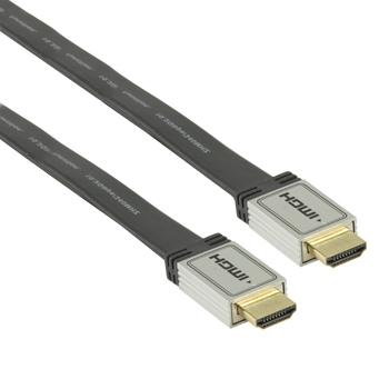 Image of HDMI kabel plat - 1.5 meter - Zwart - HQ