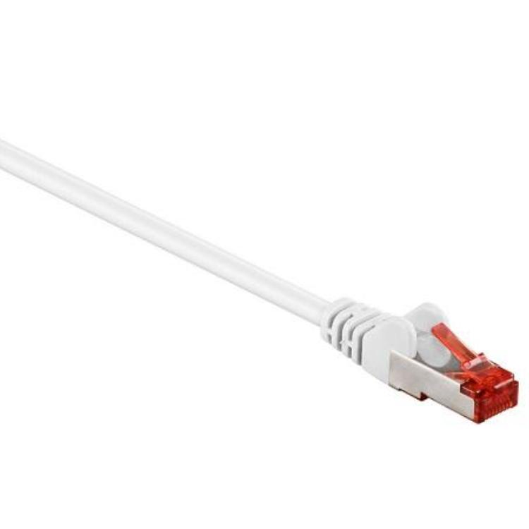 Image of S-FTP Kabel - 1 meter - Wit - Goobay