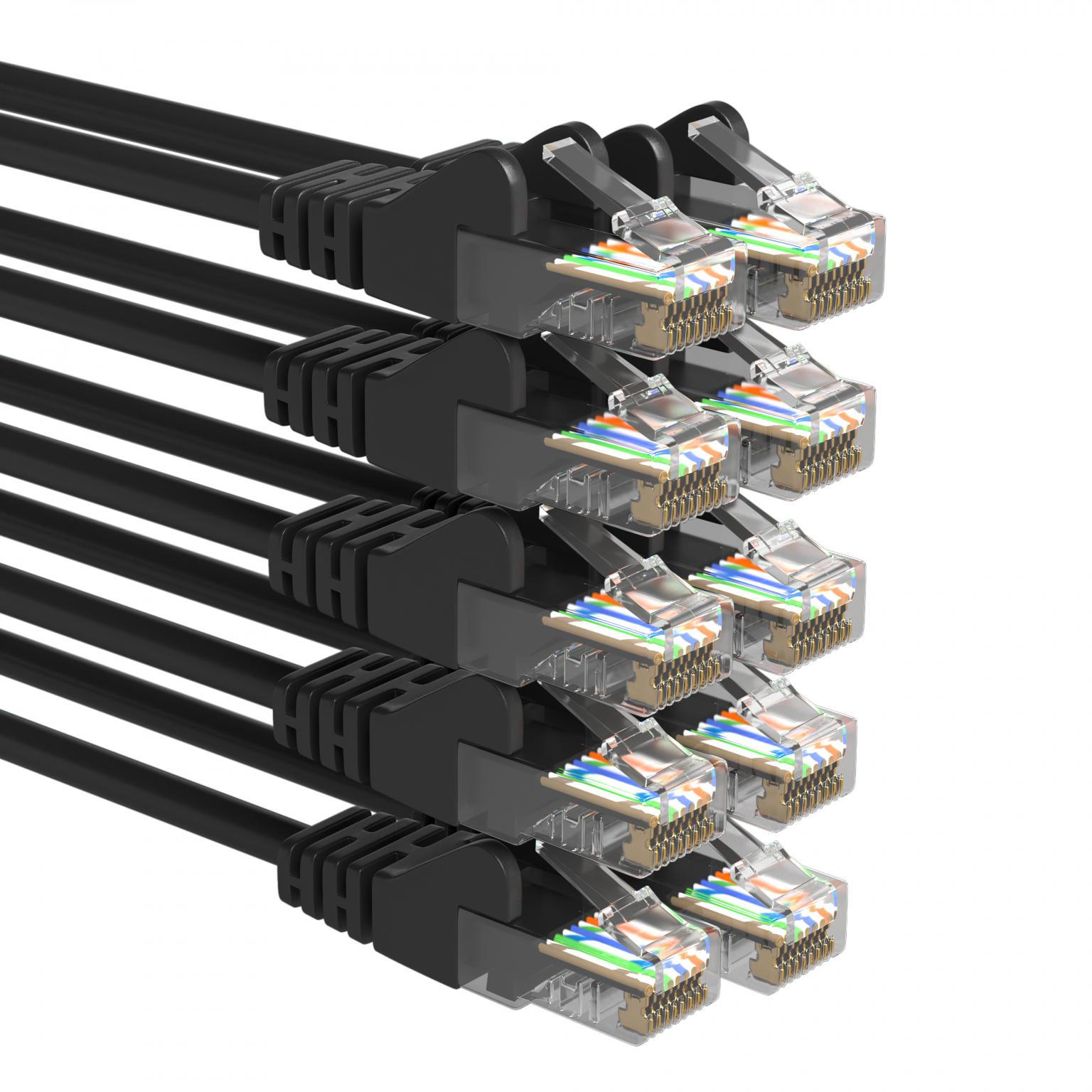 U/UTP Cat 5e - 3 meter - Zwart - Allteq