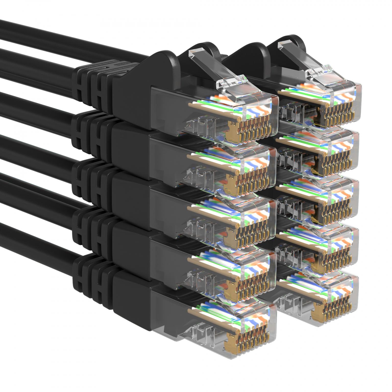 U/UTP Cat 5e - 3 meter - Zwart - Allteq