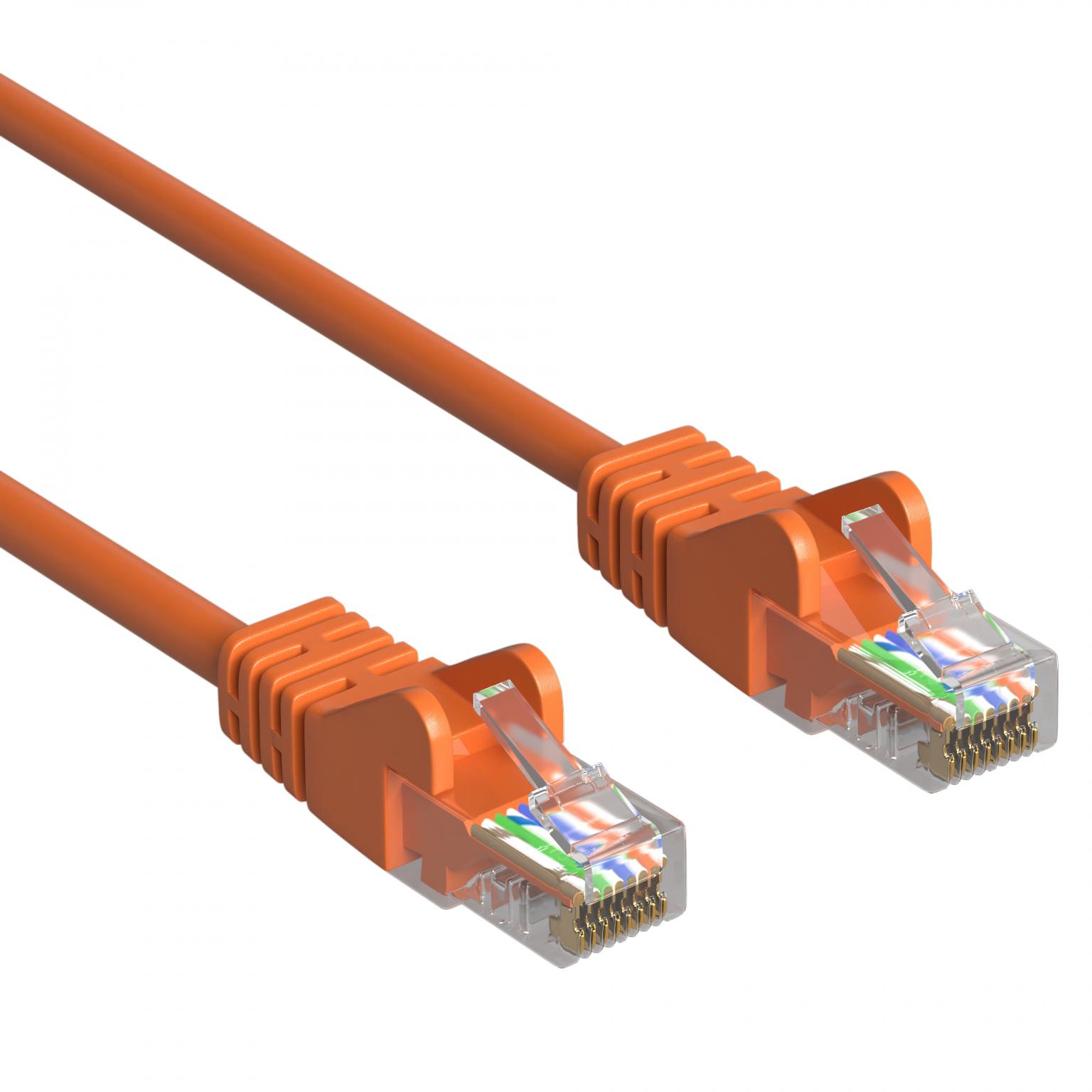 Image of U-UTP Kabel - 0.5 meter - Oranje - Goobay
