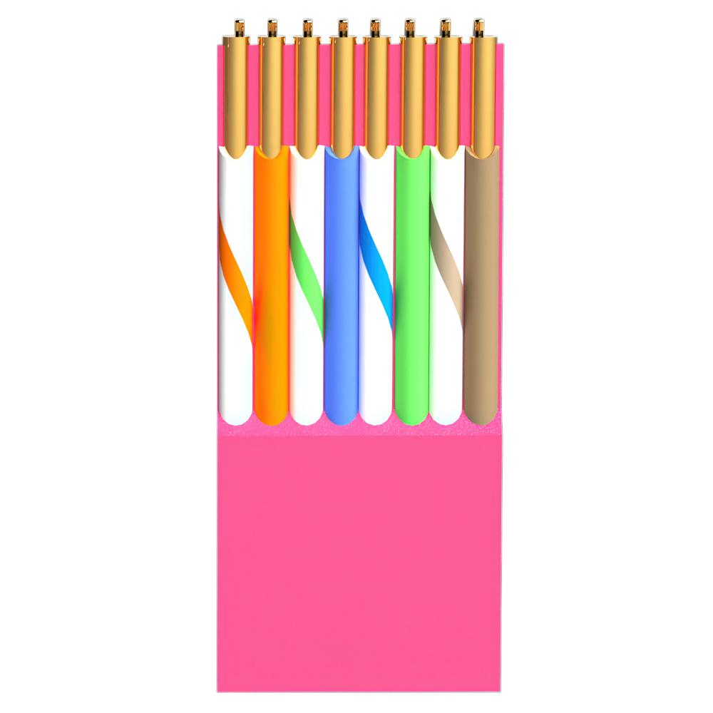 U/UTP Cat 5e - 30 meter - Roze - Allteq