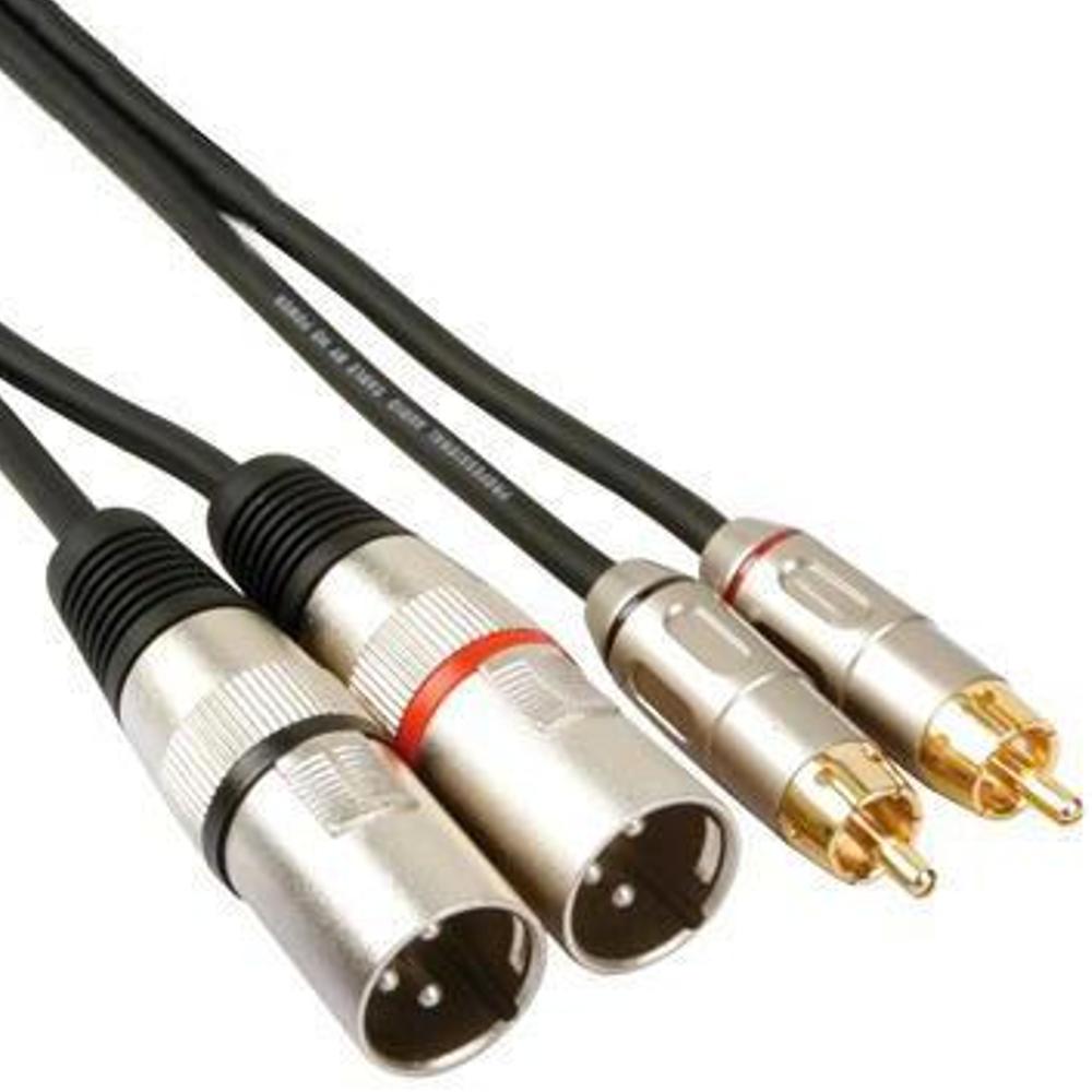 XLR - Tulp kabel - Ongebalanceerd - HQ-Power