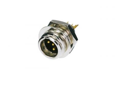 Image of REAN - TINY 4-POLE MALE NICKEL HOUSING / GOLD PLATED MINI XLR - HQ Pro