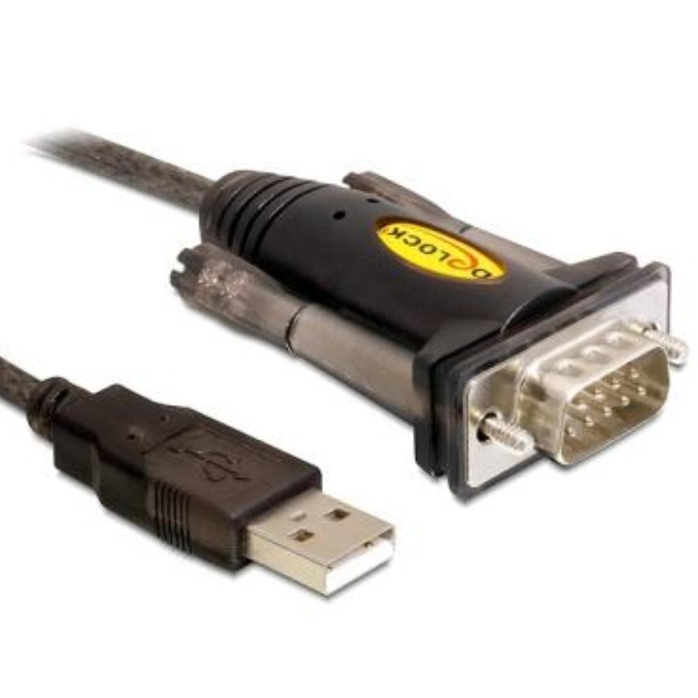 Image of Adapter USB Seriell 1x 9 Pin St blau 1,5m - Delock