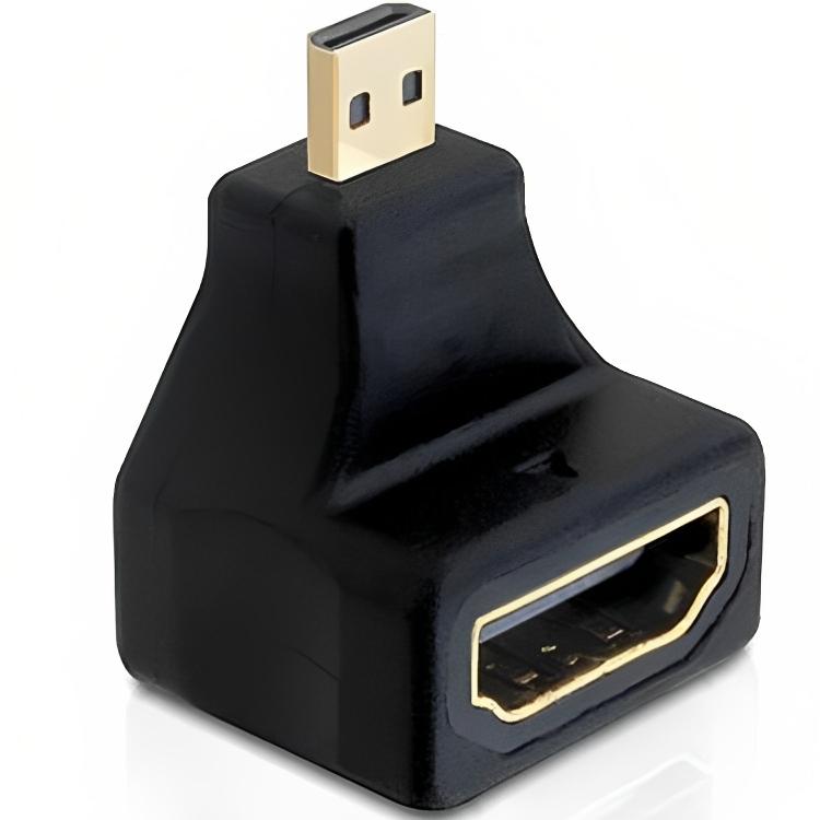 HDMI A naar HDMI D micro verloopstekker haaks - Delock
