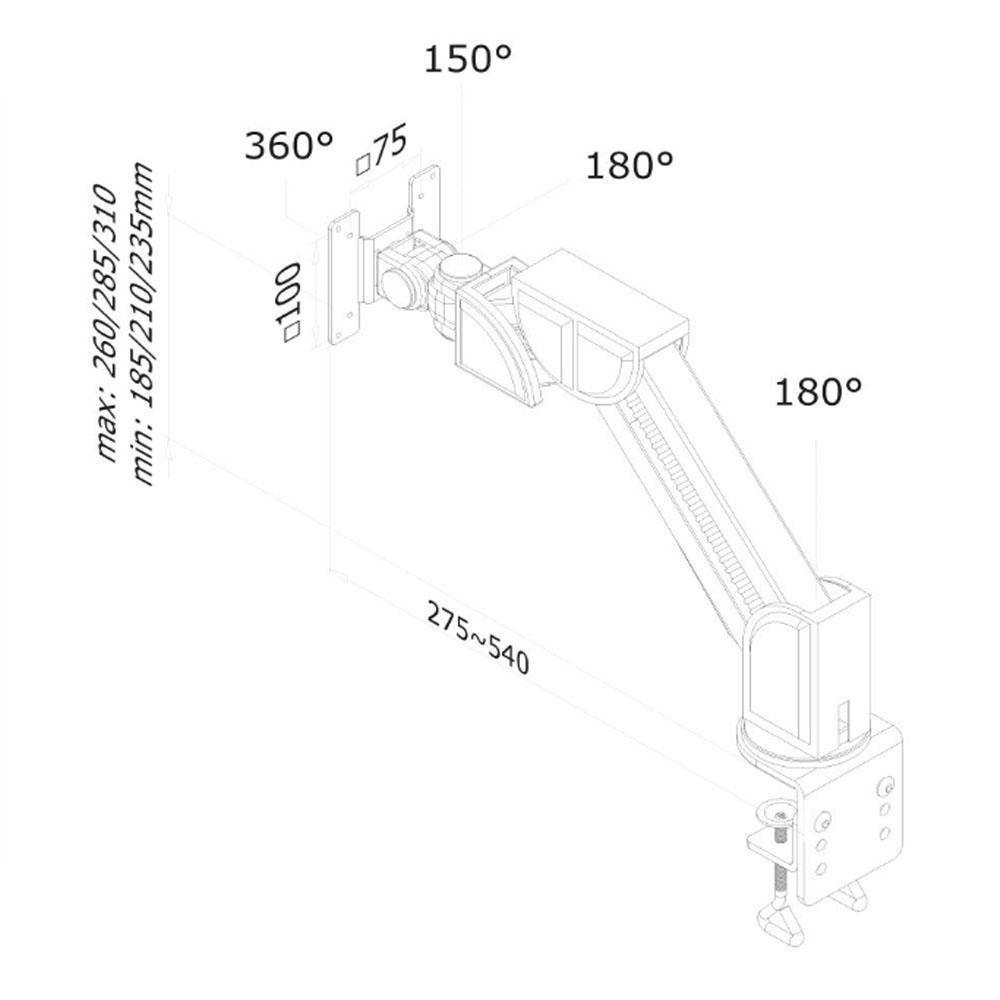 Monitor beugel - Neomounts by Newstar