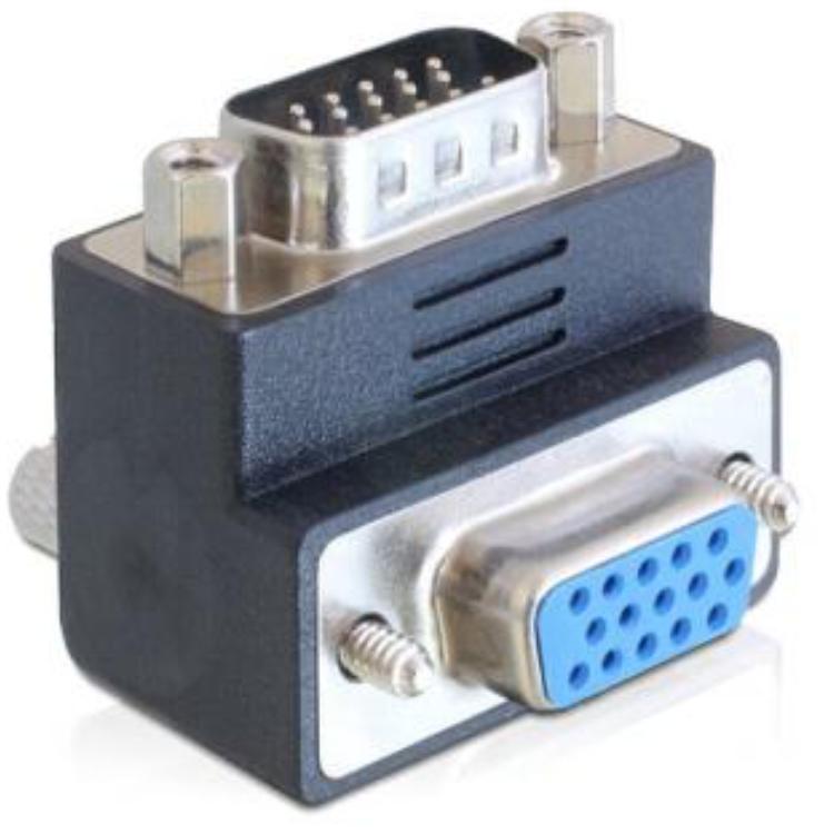 VGA Haakse adapter 90