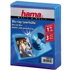 Image of 1x3 Hama Blu-ray Disc-cases blauw 51349
