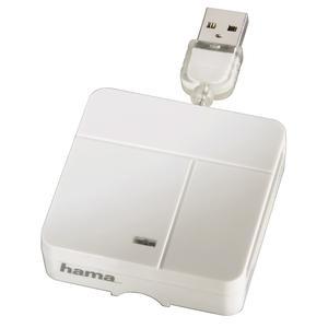 Image of Hama 94125 Externe geheugenkaartlezer USB 2.0 Wit