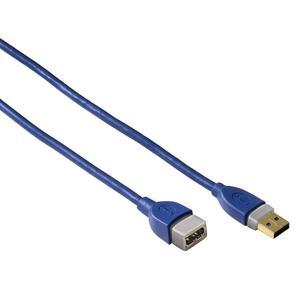 Image of Hama Usb 3.0 Connecting Cable, A Plug - A Socket, 1.80 M, Bl
