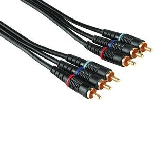 Image of Hama Yuv-/Rgb Connecting Cable 3 Rca (Phono) Plugs- 3 Rca (P