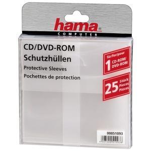 Image of Hama Cd/dvd Rom Hoezen Transp. 25st. - Hama