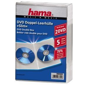 Image of Dvd Slim Box Transparant 5 Pak - Hama